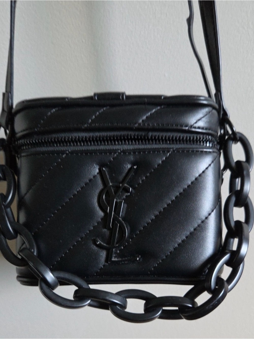 NEW YSL Yves Saint Laurent Vanity Case Bag Black